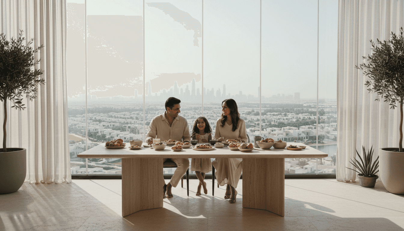 दुबई विला में स्थानीय खरीदारी और भोजन का अनुभव — Dubai real estate