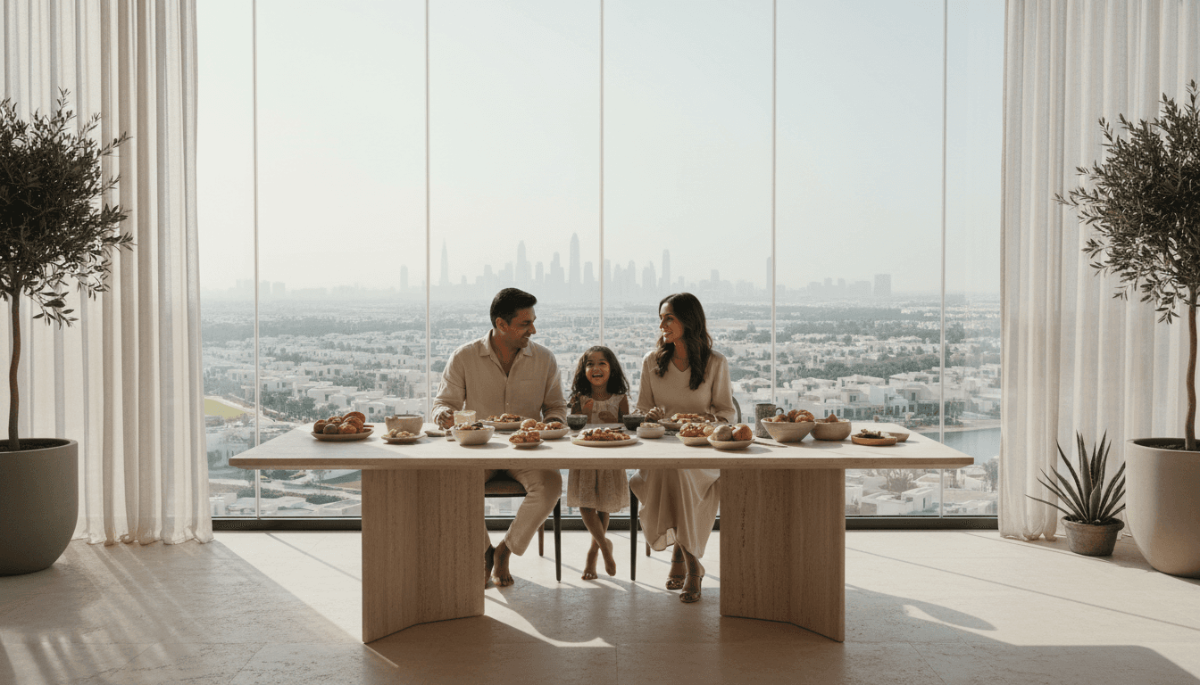 दुबई विला में स्थानीय खरीदारी और भोजन का अनुभव — Dubai real estate article thumbnail