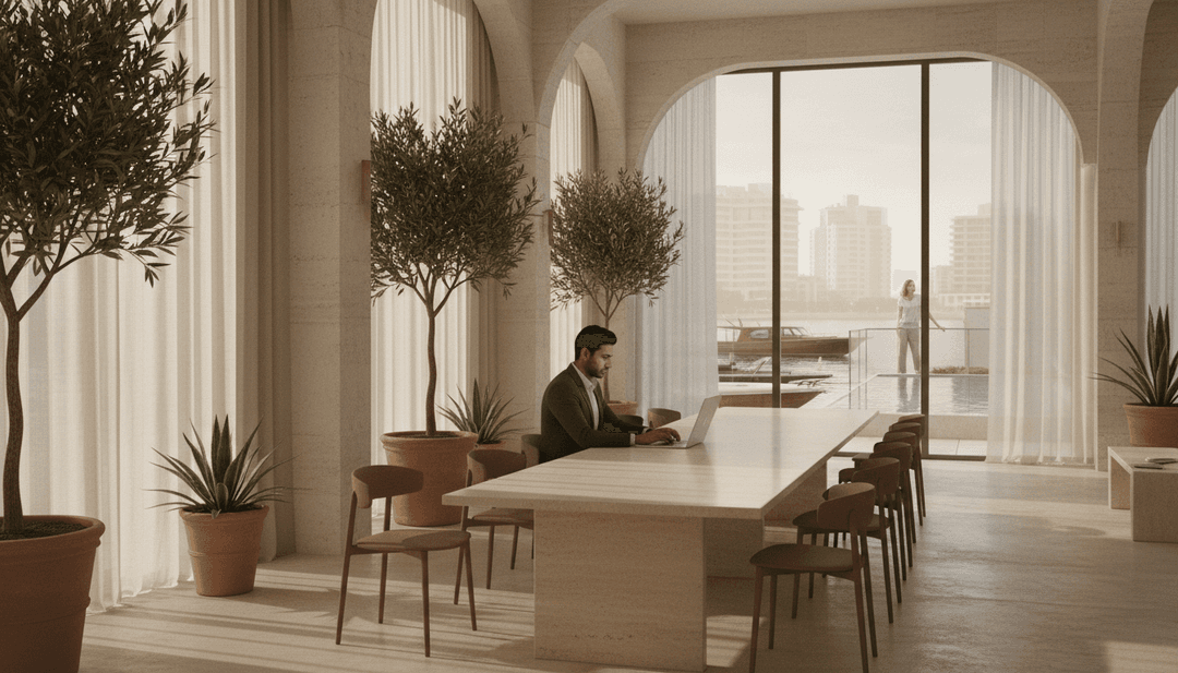 Co-working intégré: Le nouveau luxe des appartements à Dubaï