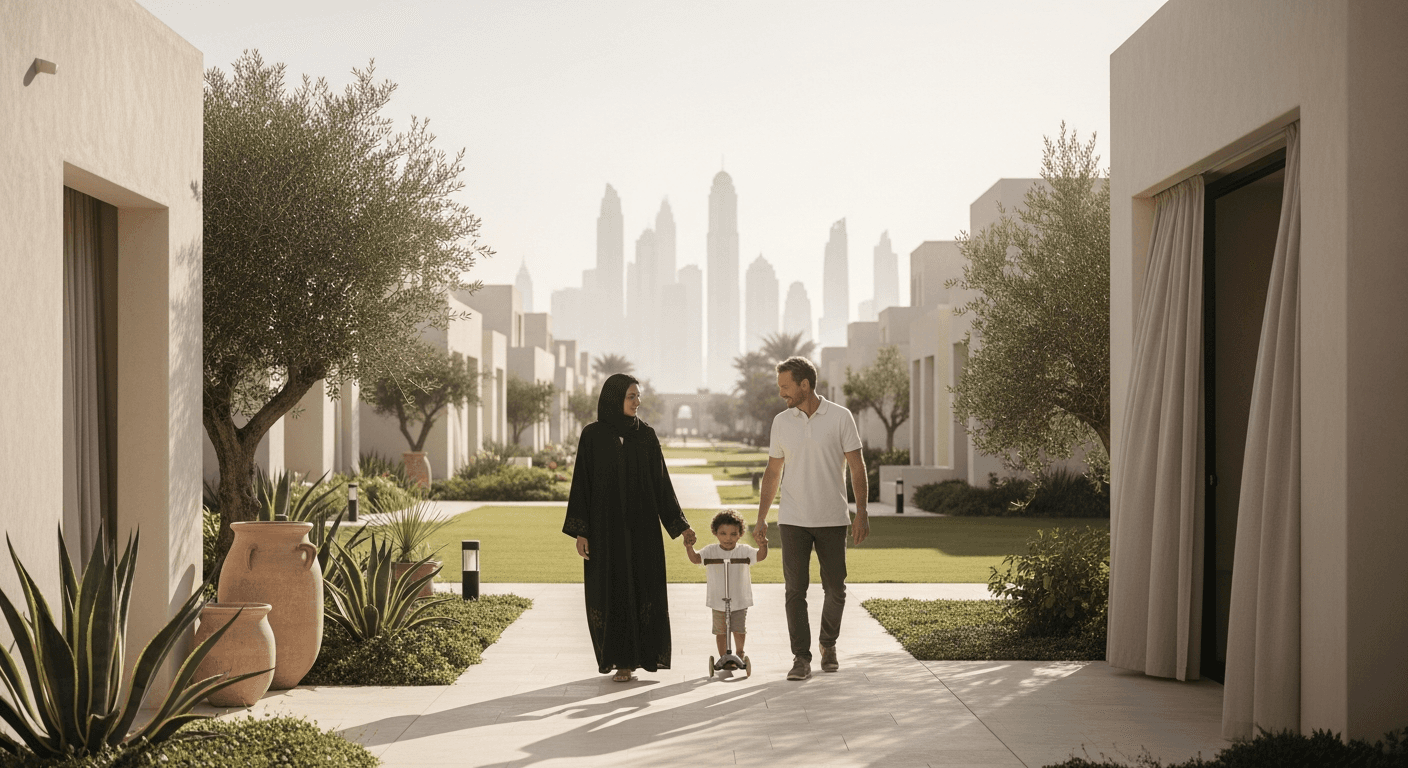 Dubais grüne Oasen: Villenviertel für Familien — Dubai real estate article thumbnail