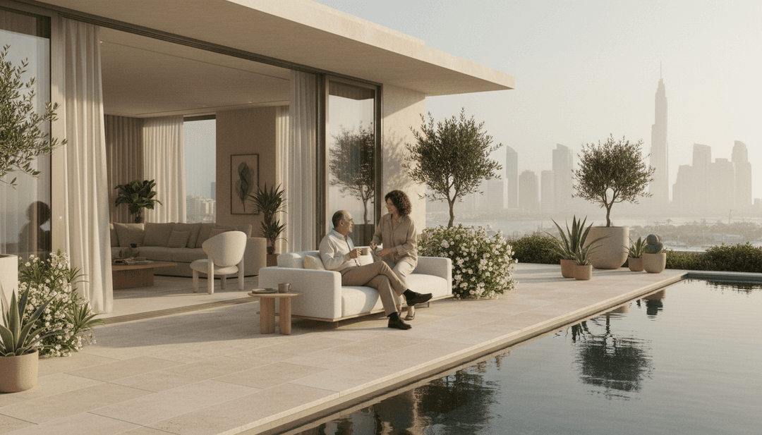 Vivere sul Podio a Dubai: Terrazze e Servizi